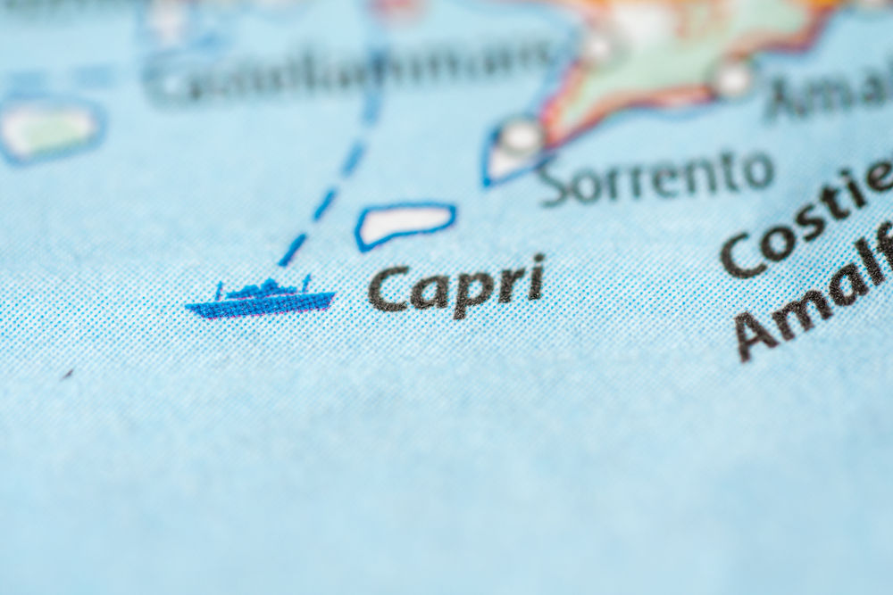 capri on map