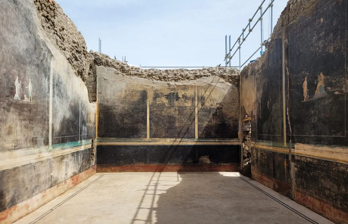 new ruins in Pompeii black salon