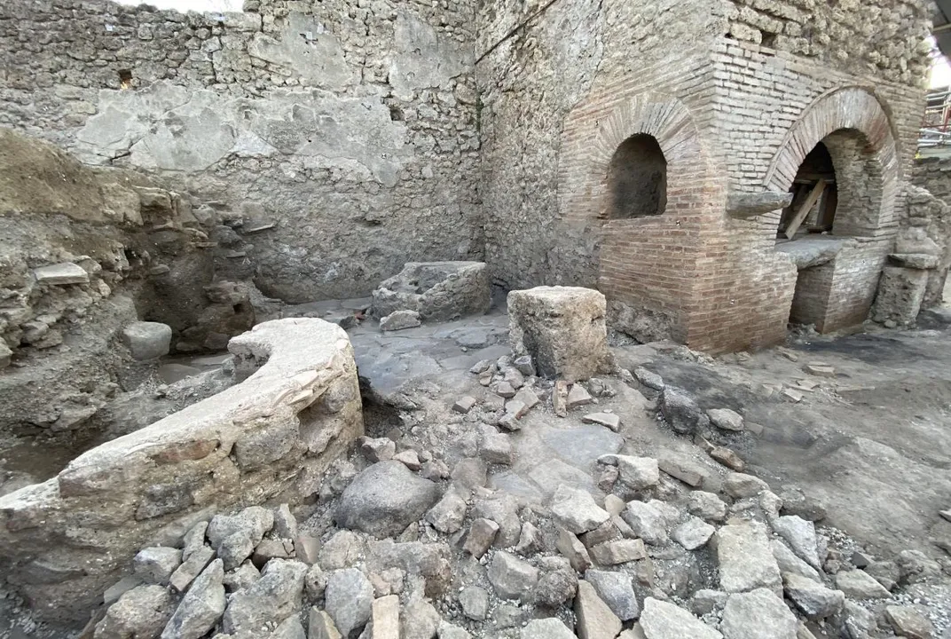 new ruins in Pompeii bakery